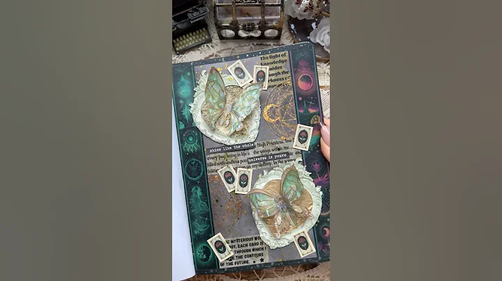 ASMR journal green universe🪲🐉💚|#asmr #journal #journalwithme #journaling #scrapbooking #fyp #diy
