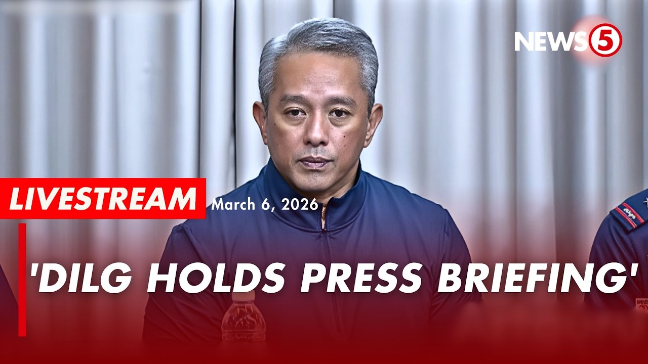 LIVE | DILG Sec. Jonvic Remulla holds press briefing