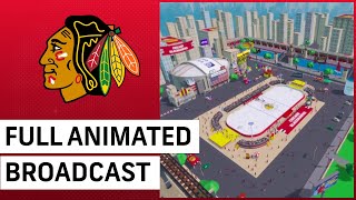 Watch the FULL Blackhawks vs. Stars animated broadcast