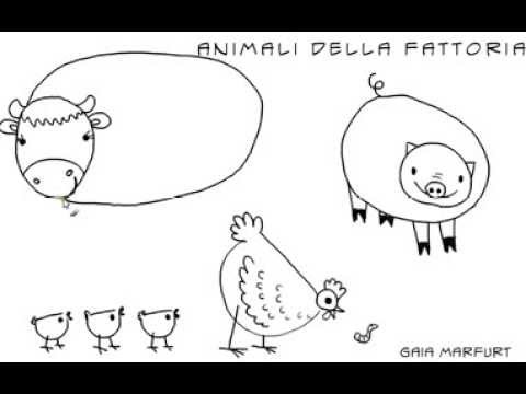 Disegno Gli Animali Della Fattoria Youtube