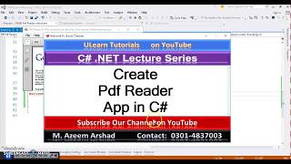 Create Pdf Reader application in C# in Urdu