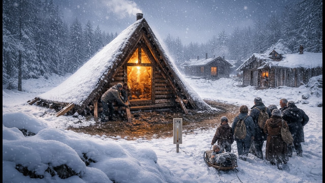 They Mocked a Homesteader's Triangular Cabin as Impractical — It Shed Snow and Held 50° More Heat