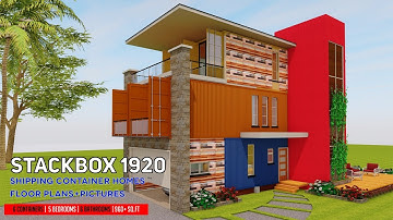 Shipping Container HOMES PLANS and MODULAR PREFAB Design Ideas | STACKBOX 1920