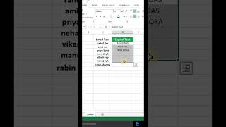 Excelত Small Letter → CAPITAL কৰাৰ Easy Trick 🔥 #excel #computereducation #assamese #exceltips