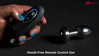 Premium Stainless Steel Anal Plug with Vibration | Adult Toys India | 69toys