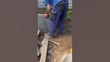 light brick installation process for fences #shorts