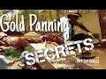 Gold panning secrets
