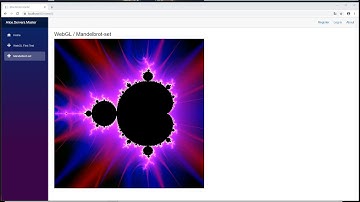 P00602 / Blazor & WebGL / Fractal / Mandelbrot-set / coloring