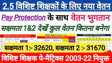 vishisht shikshak salary fixation । सक्षमता पास शिक्षक का मूल वेतन । bihar vishisht shikshak salary