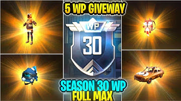 PUBG MOBILE LITE NEW WINNER PASS SEASON 30 FULL MAXOUT & 5 WP GIVEAWAY ||