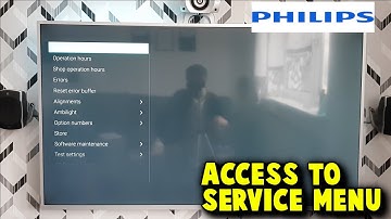 Hoe krijg ik toegang tot het servicemenu op een Philips Android TV? Verborgen menu
