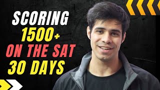 Scoring 1500 On The Sat In 1 Month Complete Plan, No Coaching Needed, Free Study Material