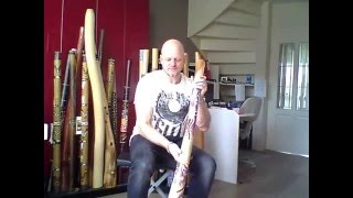 Australian Treasures teakwood didgeridoo ''natural painted'' Australian Treasures teakwood didgeridoo ''natural painted''