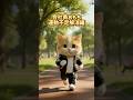 会社員おもち〜運動不足解消編 #cat #猫 #aicat #ai猫 #cute #animation #cutecat