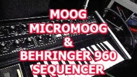 MOOG MICROMOOG & BEHRINGER 960 SEQUENCER