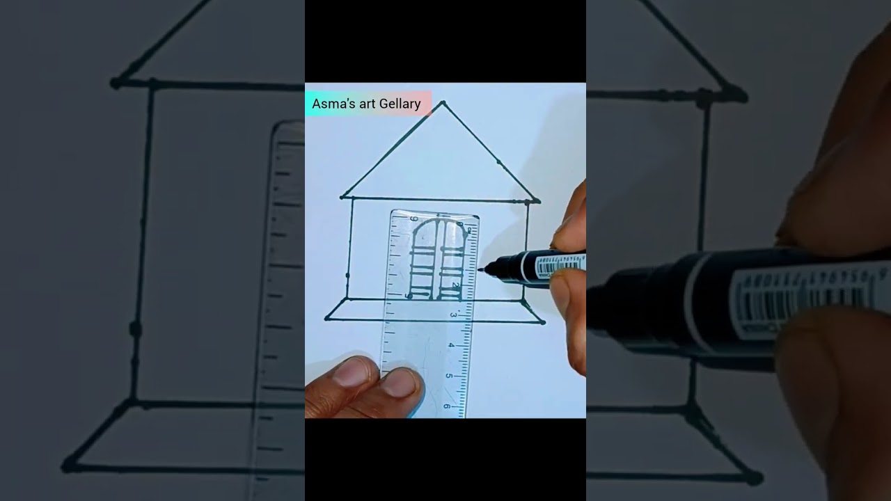 How to draw a beautiful Home🏠।।Easy drawing 
