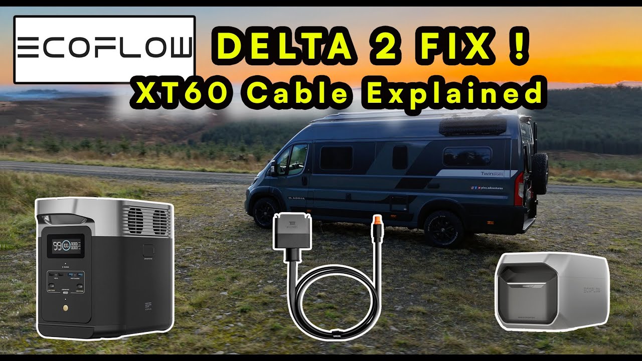 Комплект электропитания Vanlife | EcoFlow Delta 2 + дополнительный аккумулятор. Новый кабель XT60...