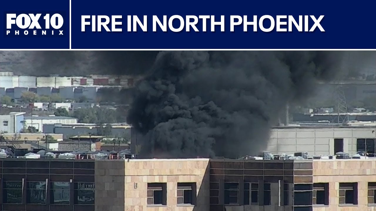 Fire seen from Interstate 17 | FOX 10 Phoenix - YouTube