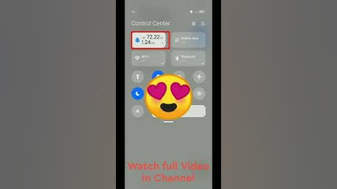 MIUI 12 Enable Data Usage in Control Center || how to on data usage in miui 12? #shorts