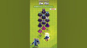 Momma Pekka VS Every level Wizard Tower | Clash of Clans #shorts