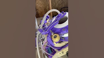 I built this machine to make double walled ceramic mugs. Automated slip casting. #maker #arduino