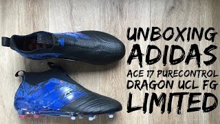 Adidas ACE 17+ PURECONTROL Dragon UCL FG | UNBOXING | football boots | 2017 | HD