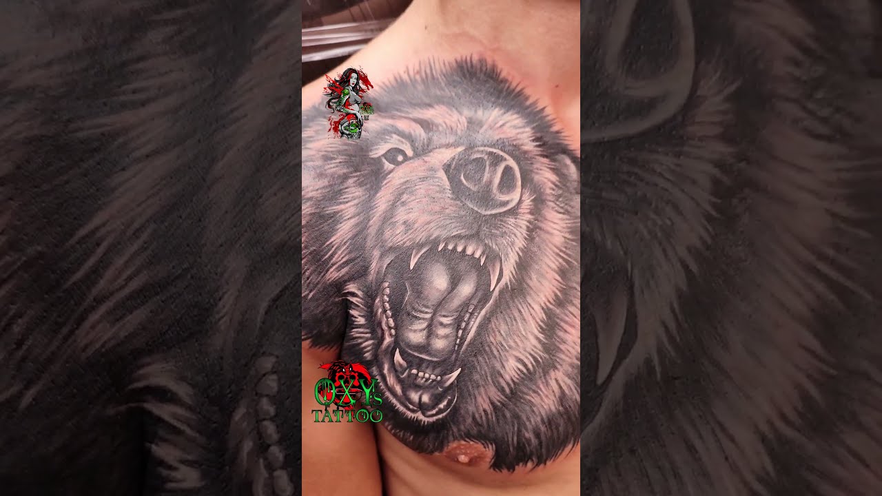 Black bear tattoo