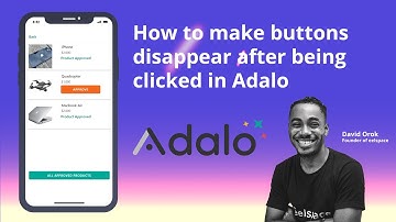 How to make buttons disappear after being clicked in Adalo mobile app