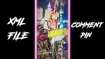 WO PLAYER HAI SIR 🖤🥀 || NEW XML FILE 📂 ||  NEW TREND XML✅ || BY @VGMGFX #alightmotion #xml #viral