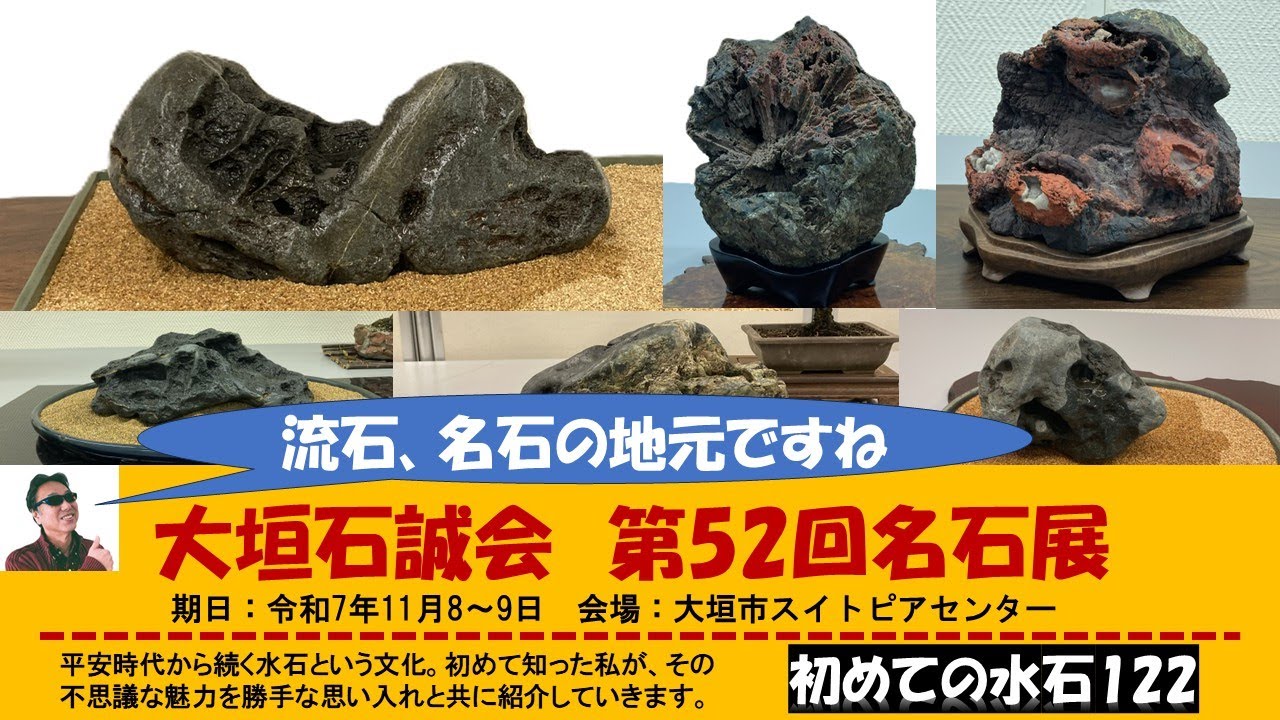 初めての水石122　大垣石誠会第52回名石展に行きました