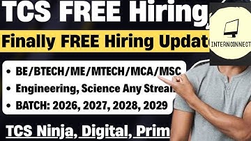 🔥 TCS FREE Hiring 2025 | TCS Ninja, Digital, Prime & CodeVita | 2026-2029 Batch Eligible