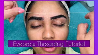 Eyebrow Threading | Tutorial | Beautician Course #eyebrowtutorial 