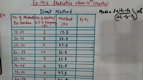 Ex-14.2 Q4 | Statistics | Chapter -14 |Ncert class 10th maths|cbsc