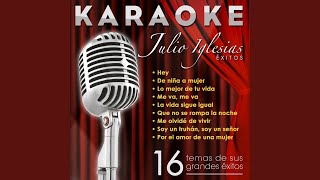 Video thumbnail of "Hernán Carchak - Baila Morena (Karaoke Version) (Originally Performed By Julio Iglesias)"