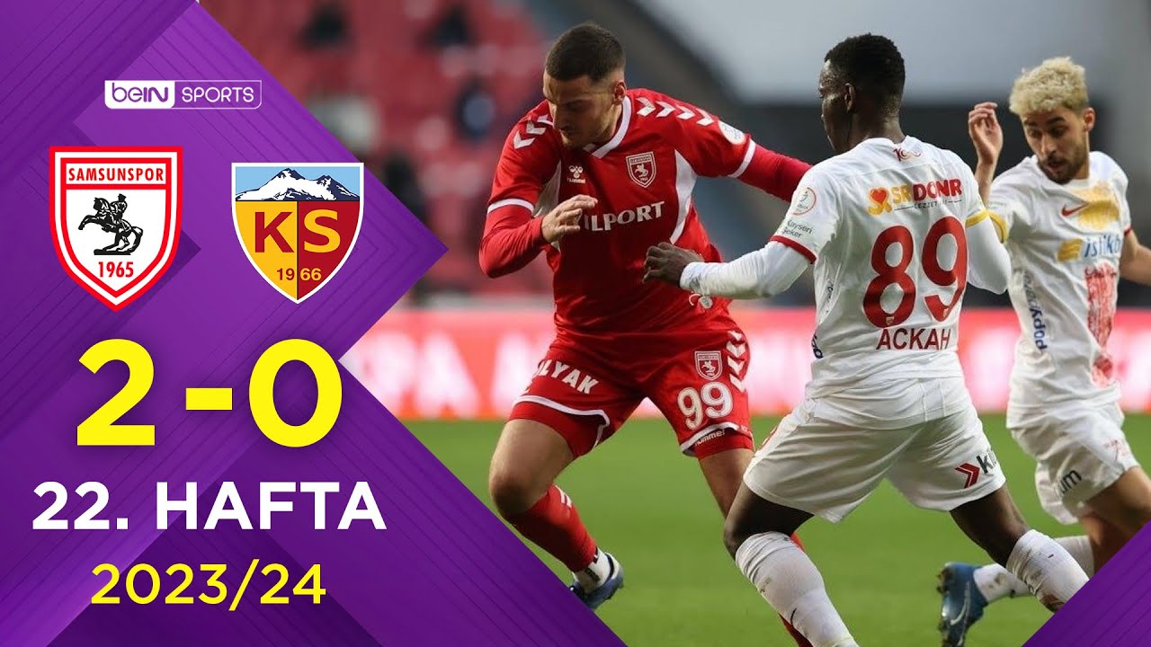 2023-2024 Süper Lig SAMSUNSPOR - KAYSERİSPOR 2-0 Maç Özeti