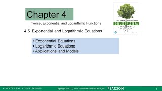 Lesson for 04 05 Exponential and Logarithmic Functions