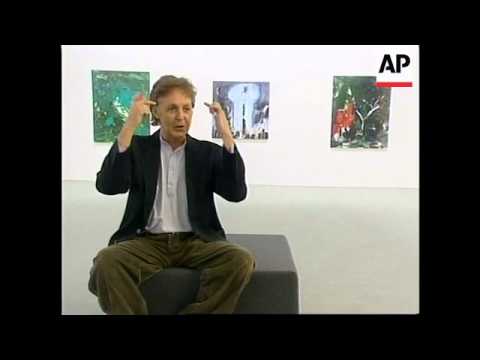 GERMANY: SIR PAUL McCARTNEY HOLDS ART EXHIBITION