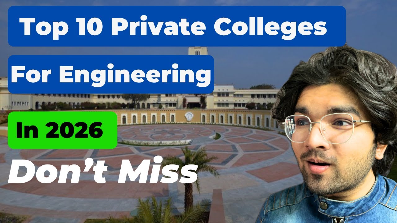 Top 10 Private Engineering Colleges in India 2026 | Best Colleges | JEE ...
