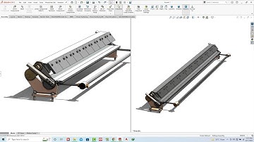 Solidworks Tutorial # 230 Manual Sheet Metal Bending Machine Assembly  in SOLIDWORKS SW Easy Design