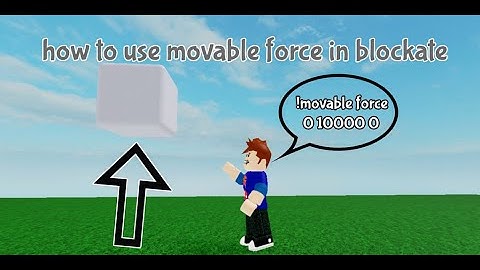 How to use the Movable Force command in Blockate! (Make blocks fly)