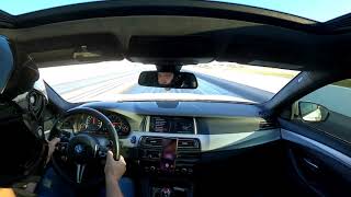 2014 BMW M5 1/4 mile run 11.97 @ 120mph