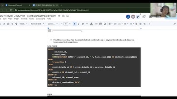 Problem #7 - Event Management System - MySql Datbase