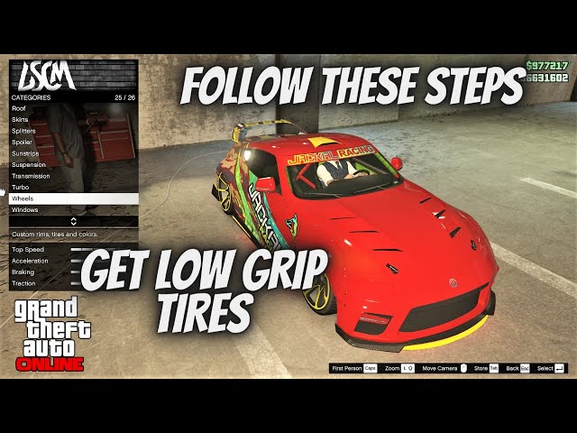 How to drift in GTA Online with low grip tires (2022)