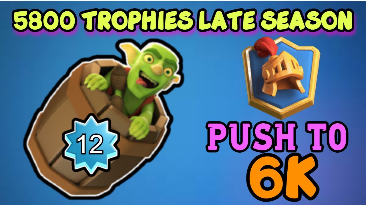 How I Got 5800+ Trophies *WITHOUT A SINGLE MAX CARD* - Under-Leveled Ladder Pushing - Log Bait