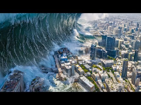 Huge Tsunami Covers 99% of Earth With Water Leaving Only The Ultra Rich Alive