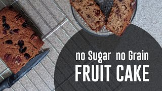Healthy Fruit Cake | No Sugar No Grain  cake | Plum cake | Almond flour cake Recipe Almond Flour Christmas Fruit Cake