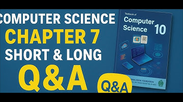 Class 10 Computer Science chapter 7 exercise  short and long question answers/ FBISE Board 2025 .