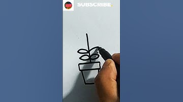 Thumbnail of Plant drawing easy #shorts #ashortaday #viral #trending #ytshorts