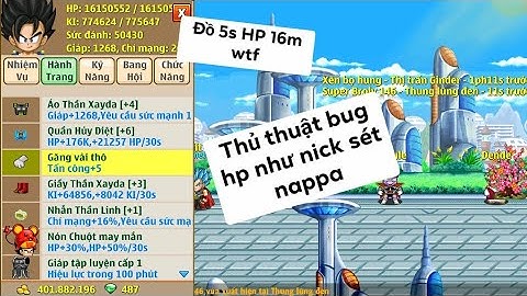 ngọc rồng online - thủ thuật bug hp đệ tử mới nhất cho ae xayda săn boss - Hướng dẫn bug hp