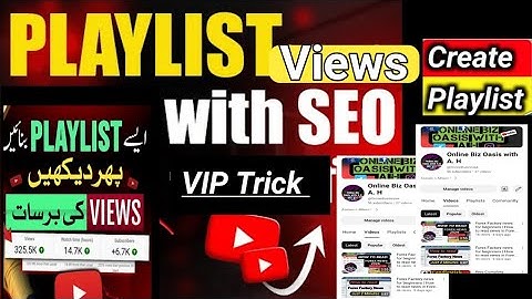 How to create playlist on YouTube ll Playlists kasy Banaye
